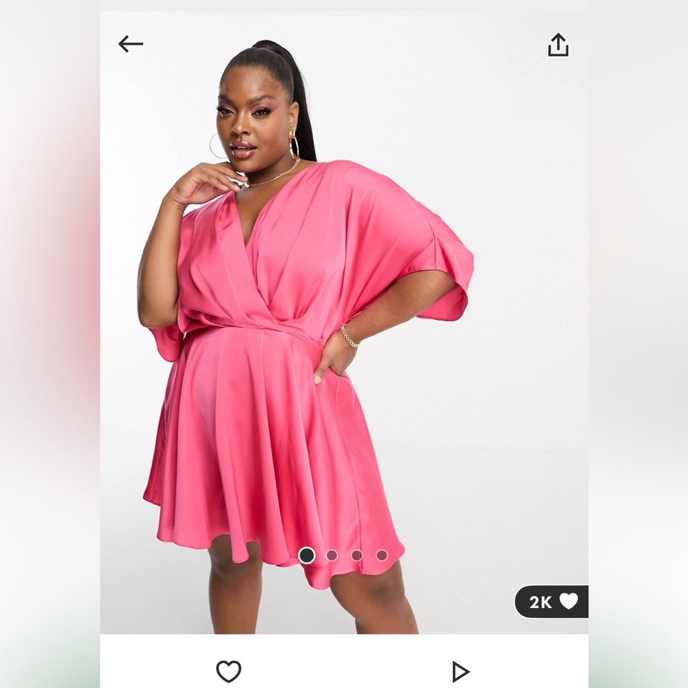 ASOS women’s pink dress